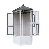 new design chinese fir windproof house solid wood house bird cage aviary