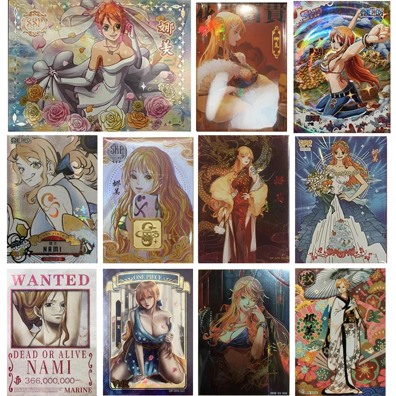 Аниме ONE PIECE Nami анимационный персонаж коллекционная карточка двухмерные