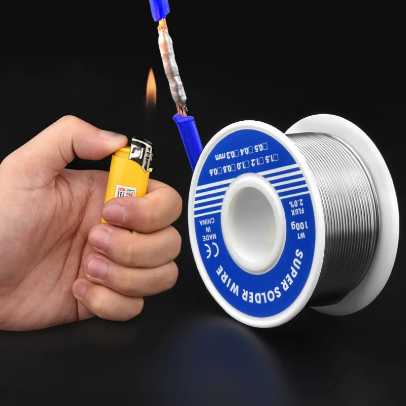 

0.8mm 1.0mm 20g 50g 100g Soldering Tin Wire Tin Melt Rosin Core Solder Soldering Wire Roll No-clean FLUX 2.0%