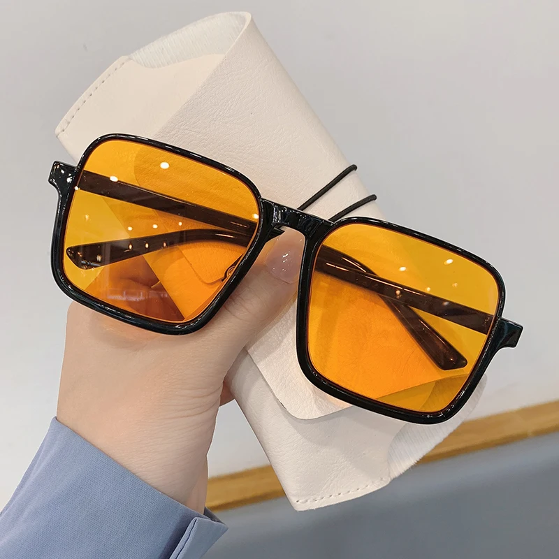 

KAMMPT Oversized Square Sun Glasses for Men Women 2022 Fashion Popular Ins Luxury Brand Design Eyewear Trending UV400 Shades