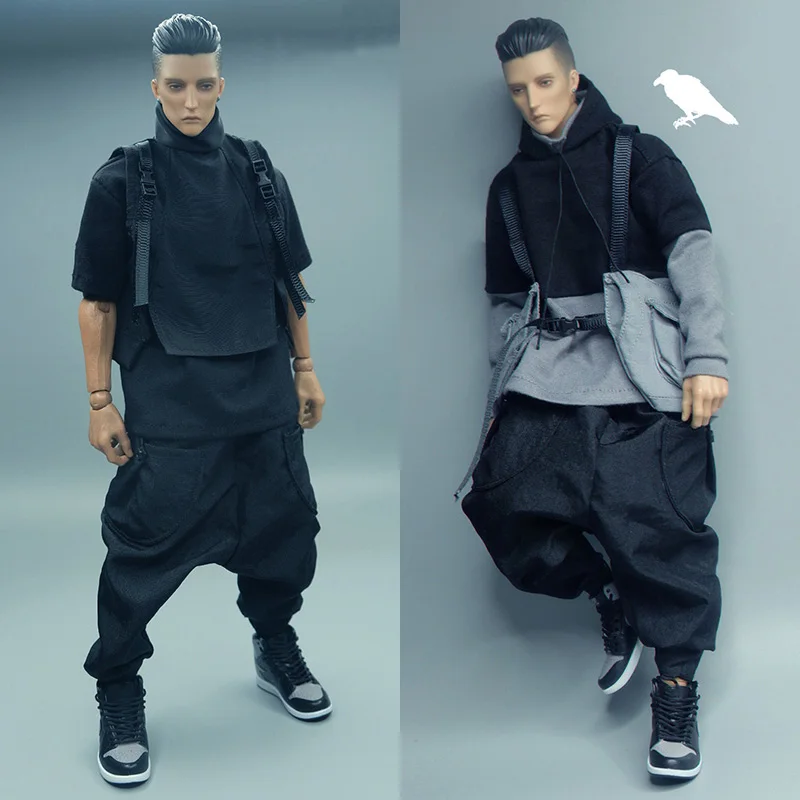 CROW DH TOYS 1/6 модный функциональный стиль повседневный Свободный пуловер толстовки