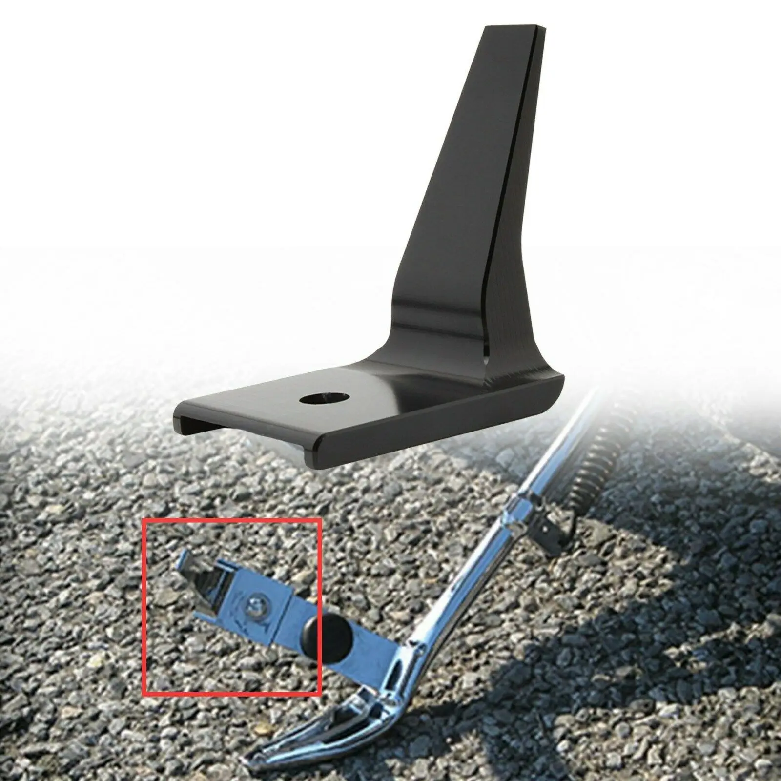

Motorcycle Kickstand Support Side Stand Extension Kit for Harley Softail Deluxe