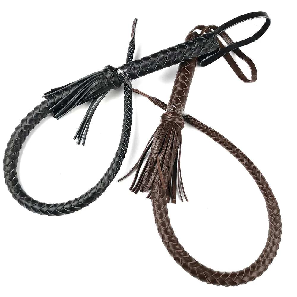 Кнут из натуральной воловьей кожи кнут бычьей ручной работы 8 плетений ручка |