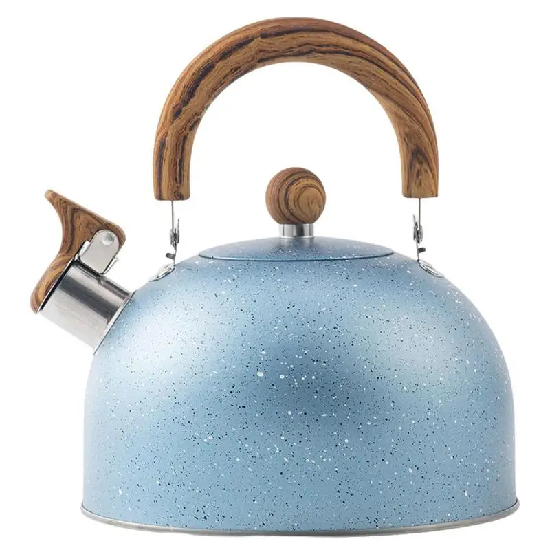 

Чайник со свистком чайник для чая антикоррозийный чайник с деревянной ручкой с узором громкий свисток чайник для горячей воды для варочной панели