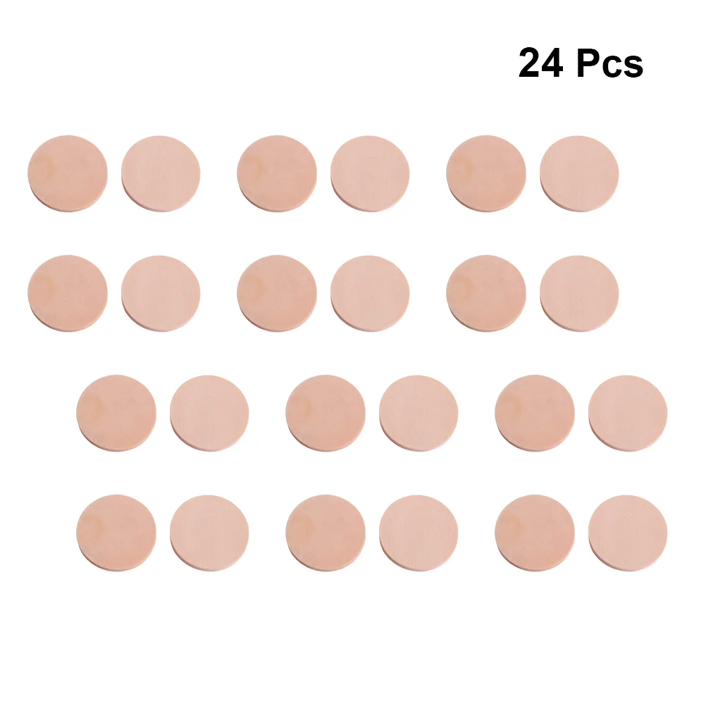 

24 Pcs Makeup Powder Puff Makeup Removal Pads Emulsion Round Makeup Sponges Facial Sponges Reusable Facial Cleaning Sponge