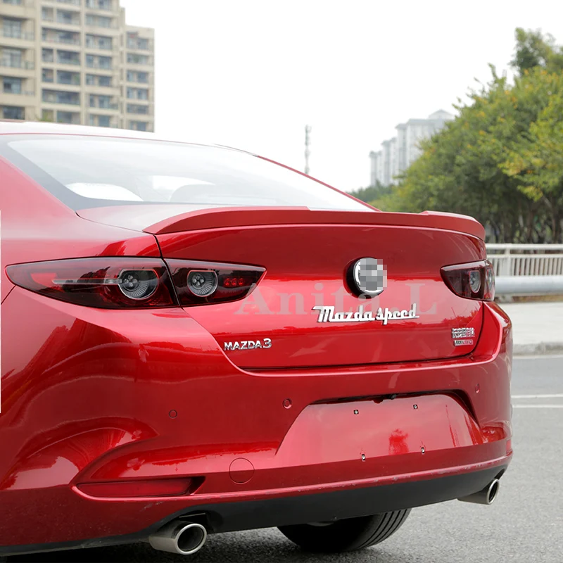 

Спойлер для багажника автомобиля Mazda3 2019-2020 года, из АБС-пластика, углеродного волокна