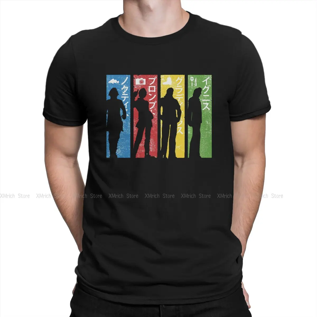 

Men's T-Shirts Group Unique Pure Cotton Tee Shirt Short Sleeve Final Fantasy Cid Video Game T Shirts Crewneck Clothing Unique
