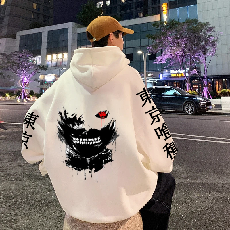 

Anime Hoodie Tokyo Ghoul Kenaki Hoodies Men Women Casual Loose Print Pullover Harajuku Streetwear Men's Clothing