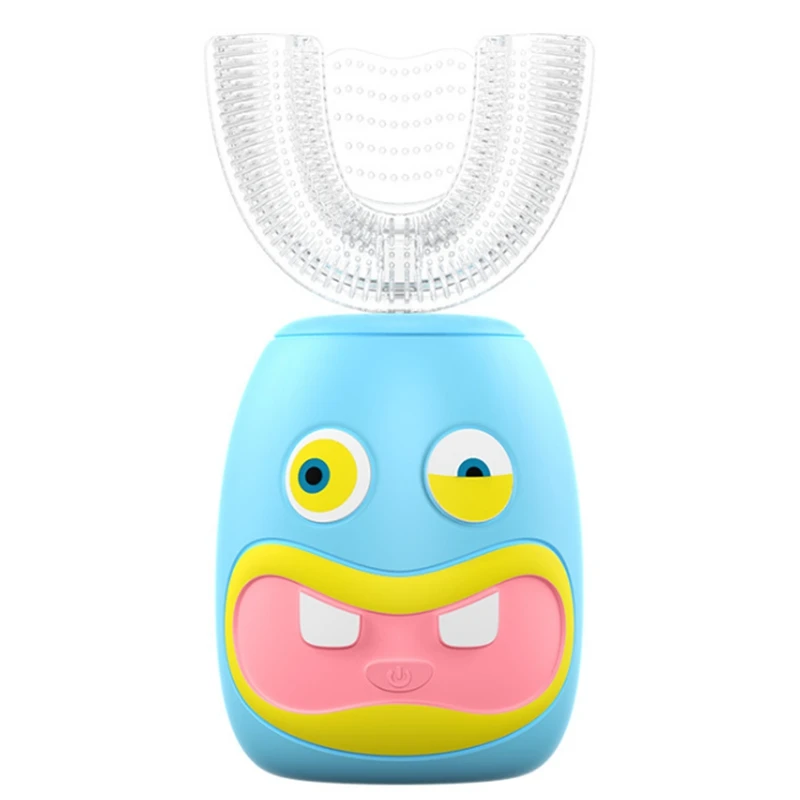 

Children Sonic Intelligent Automatic Electric Toothbrush Rechargeable U Type Toothbrush For 2-14 Year Old Kid