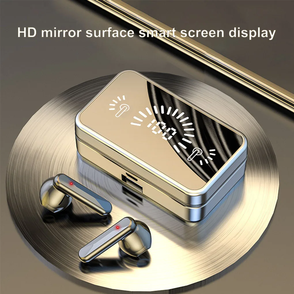 

S20 Mirror BT5.1 Wireless Earphones With 3D Touch Waterproof Wireless Headsets With Mic LED Stereo Audio Sport Earbuds