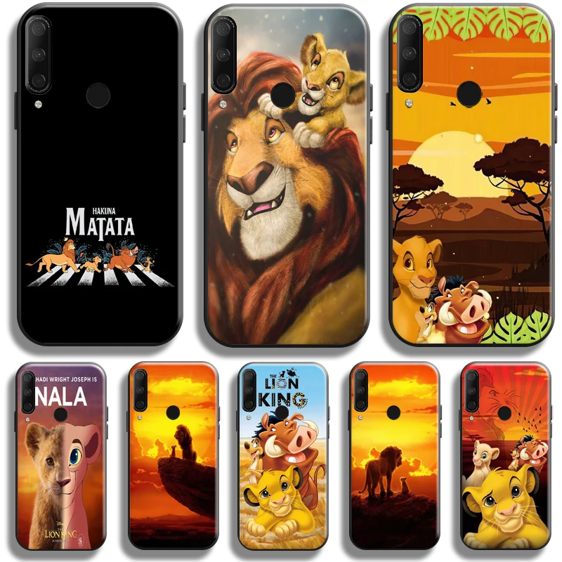 

Disney The Lion King Simba Phone Case For Huawei Honor 9X 8X 7X Pro For Honor 10X Lite Case Black TPU Soft Coque Back Carcasa