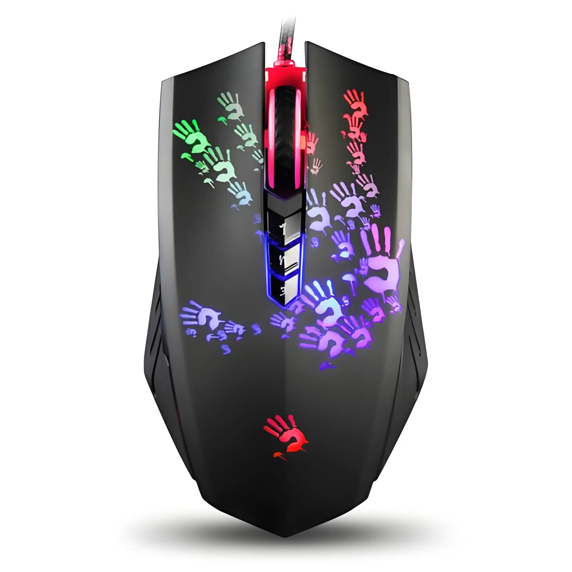 Фото Игровая мышь A4Tech Bloody A60, RGB-мышь, Drag Click, 6200 CPI, 8 макроклавиш, металлический чехол X'Glide, регулировка 1000 Гц №2