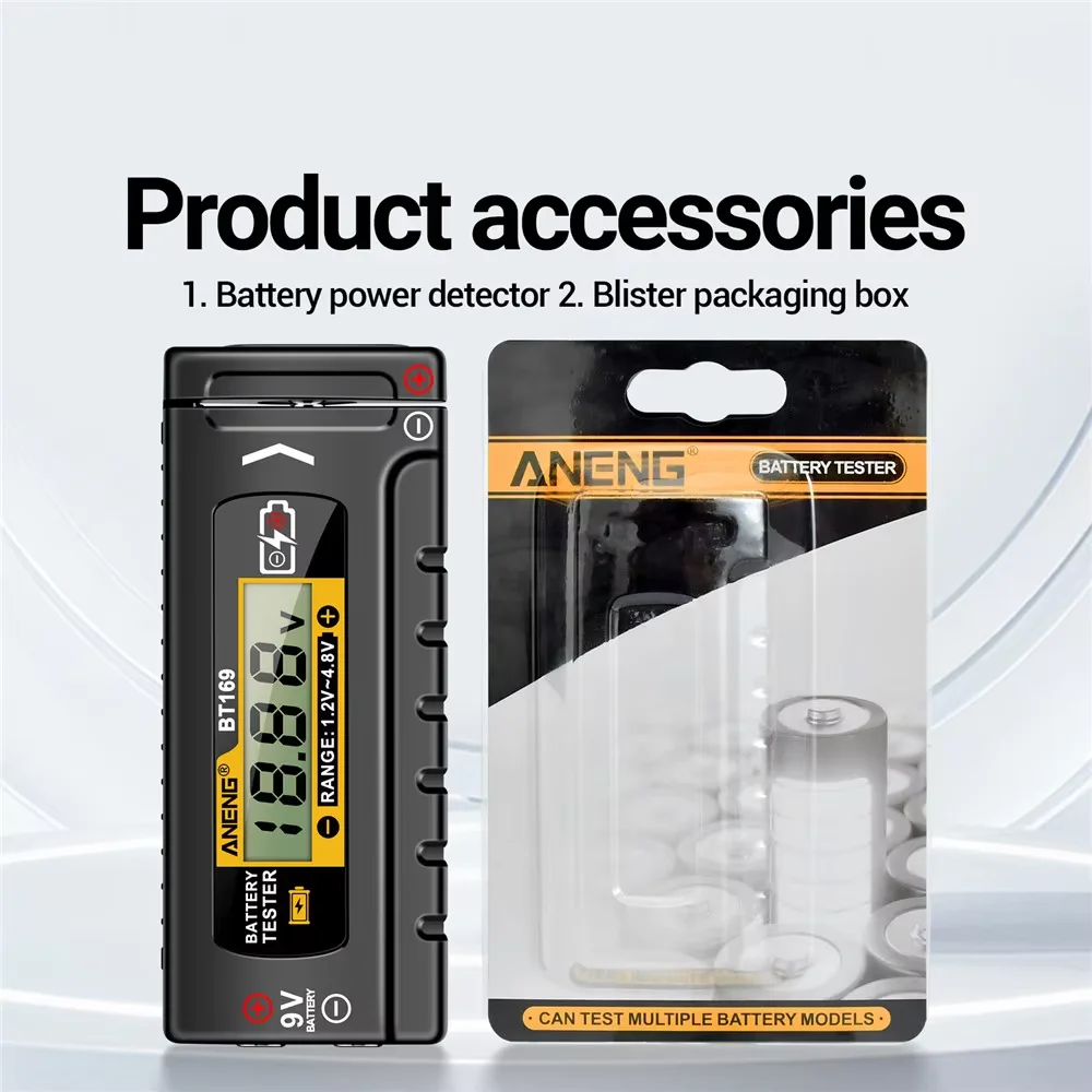 

Gaqqee ANENG BT169 Цифровой тестер аккумуляторов