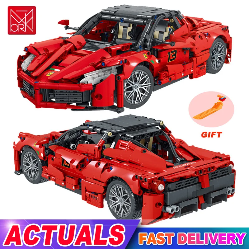 Совместим с высокотехнологичными строительными блоками Lego Mork Ferrari спортивный