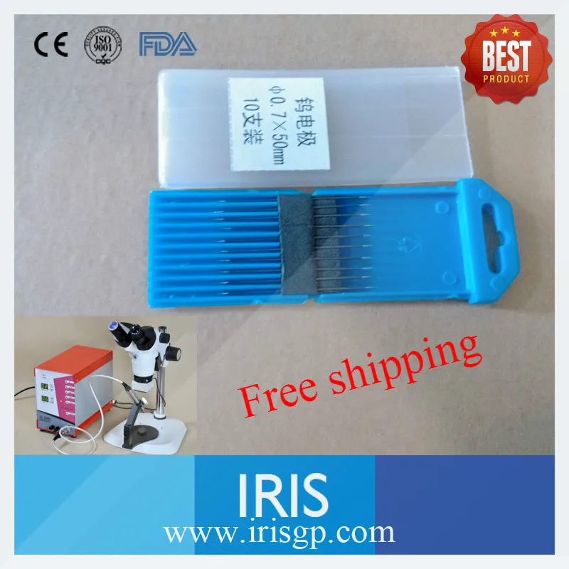 Вольфрамовый электрод для зубных протезов или ювелирных изделий 0 7*50 мм 20 шт.