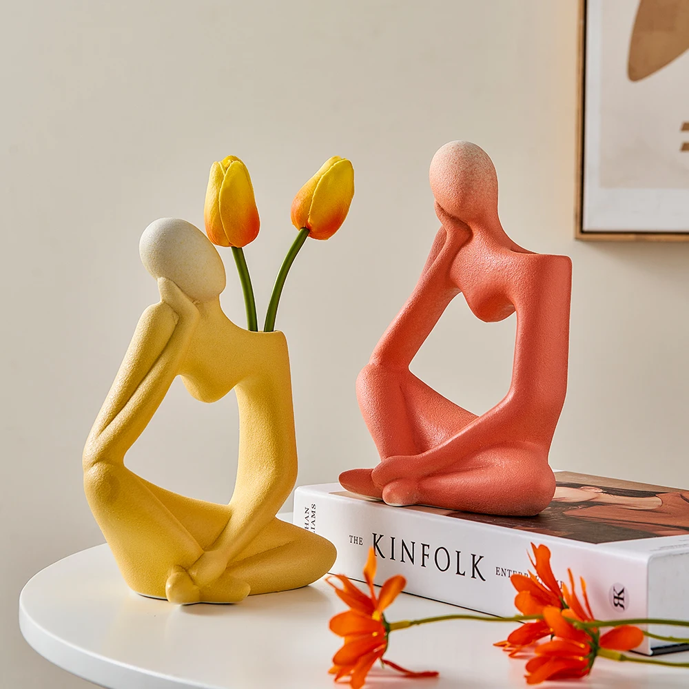 

European Creative Decorative Abstract Figure Ornaments Home Decoration Accessories Decor Modern Statues And Sculptures Figurine