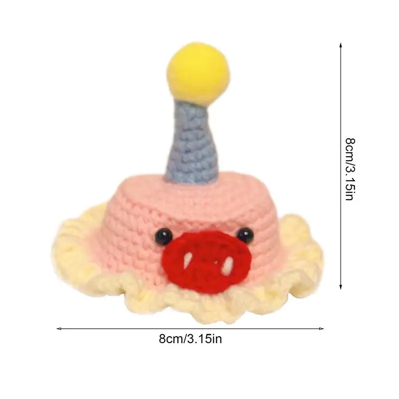 Вязаная крючком шапка для собаки очаровательная вязаная домашних животных кошек