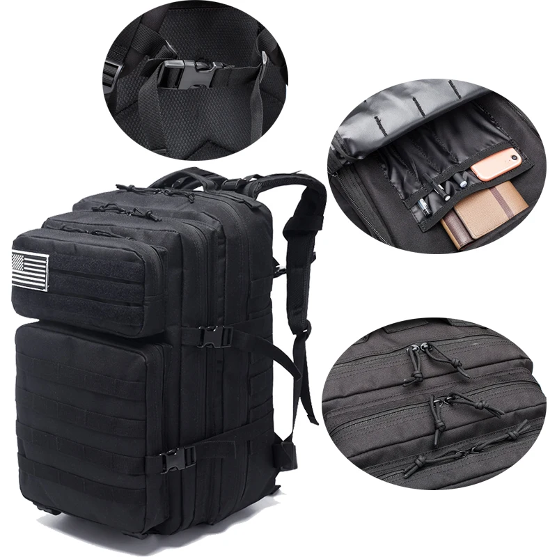 

40L large capacity men's commuting backpack multi-functional waterproof bag outdoor camping hiking backpack