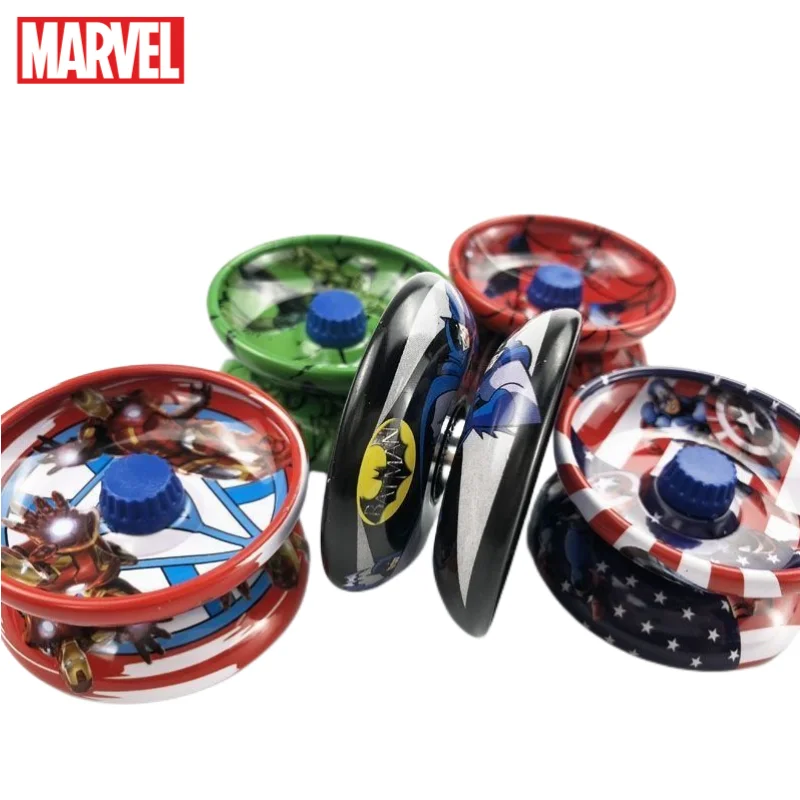 

Marvel Spiderman Iron Man Hulk Captain America Anime Peripheral Cartoon Sleepable Rotation Yo-Yo Children's Toy Gift Wholesale