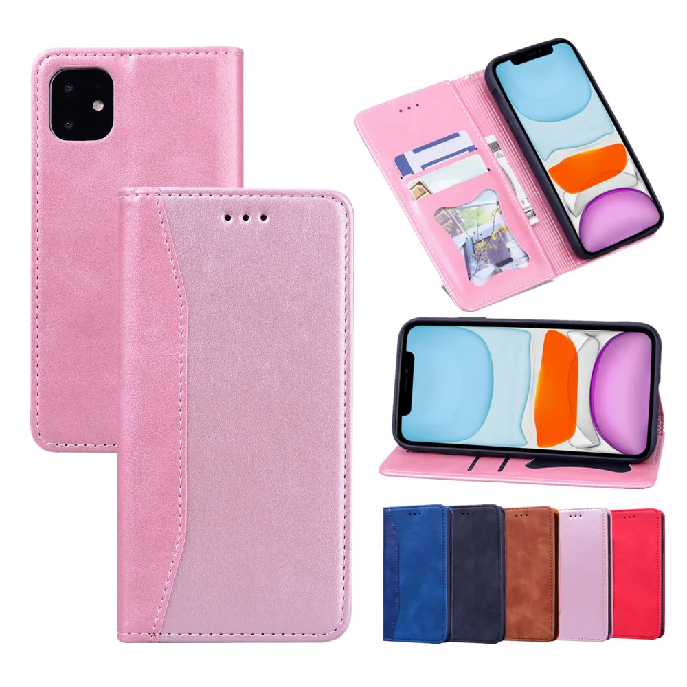 

Luxury Magnetic Flip Card Holder Case for iPhone 14 ProMax 13 Mini 12 11 Xs XR 6 7 8 Plus PU Leather Cover Full Protect Coque