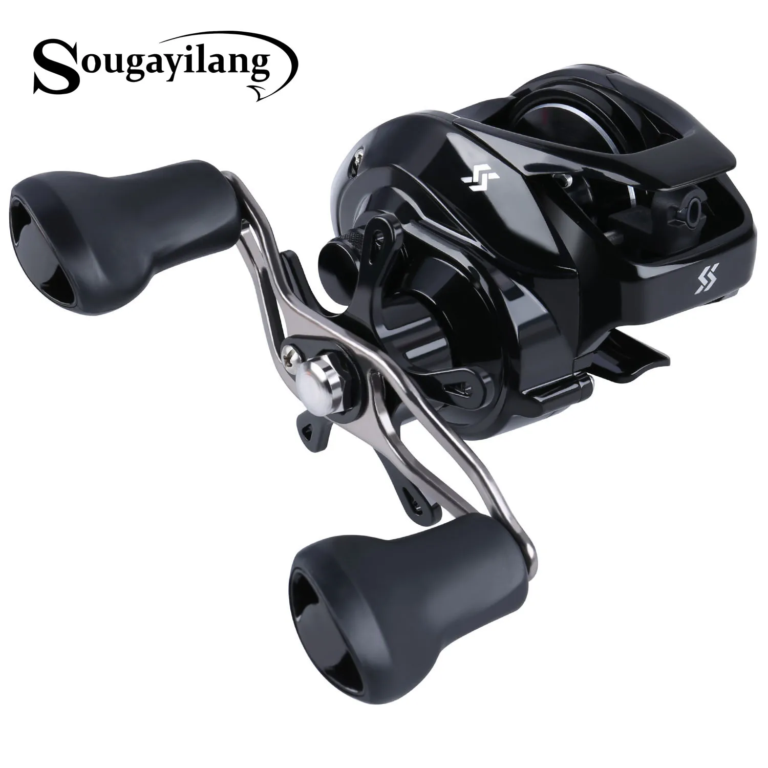 

Sougayilang Baitcasting Fishing Reel Right Left Hand 7.2:1 High Speed Gear Ratio 10KG Max Drag Fishing Reel for Fishing Pesca