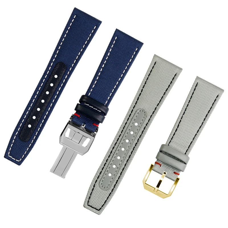 Ремешок нейлоновый для наручных часов IWC pilot mark-18/20 21/22 мм