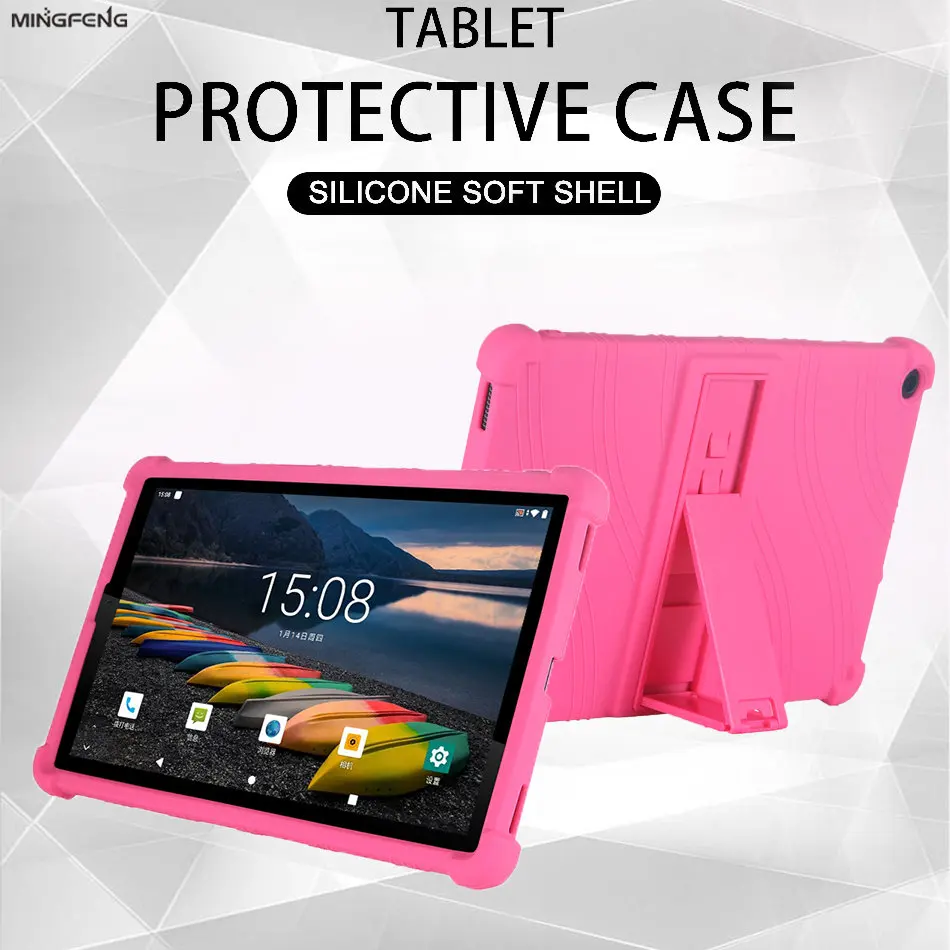 

4 Thicken Cornors Shockproof Silicon Cover Case with Kickstand For Alldocube iPlay 30 iPlay30 Pro 10.5" Tablet Funda Kids Safety
