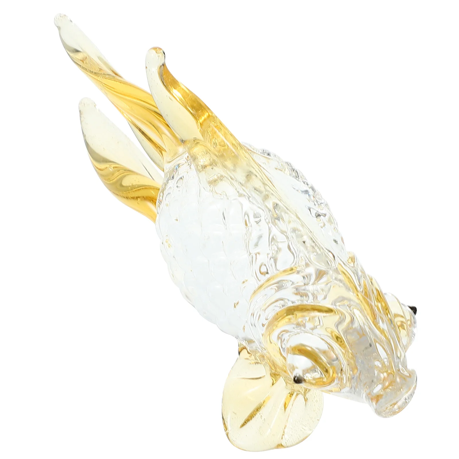 

Figurine Sculpture Goldfish Animal Crystal Blown Sea Tropical Hand Decoration Figurines Statues Ornament Aquarium Dolphin Statue