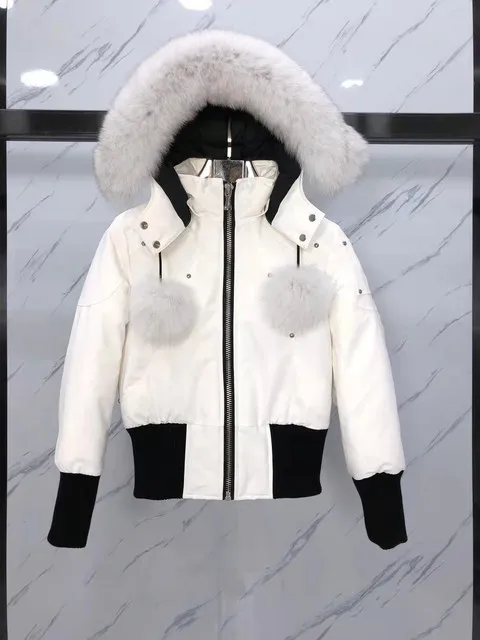Women Winter Canada Down Jacket Luxury Fur Parka Fashion Coat Female Thicken Warm Outerwear Windproof Waterproof Clothes -30