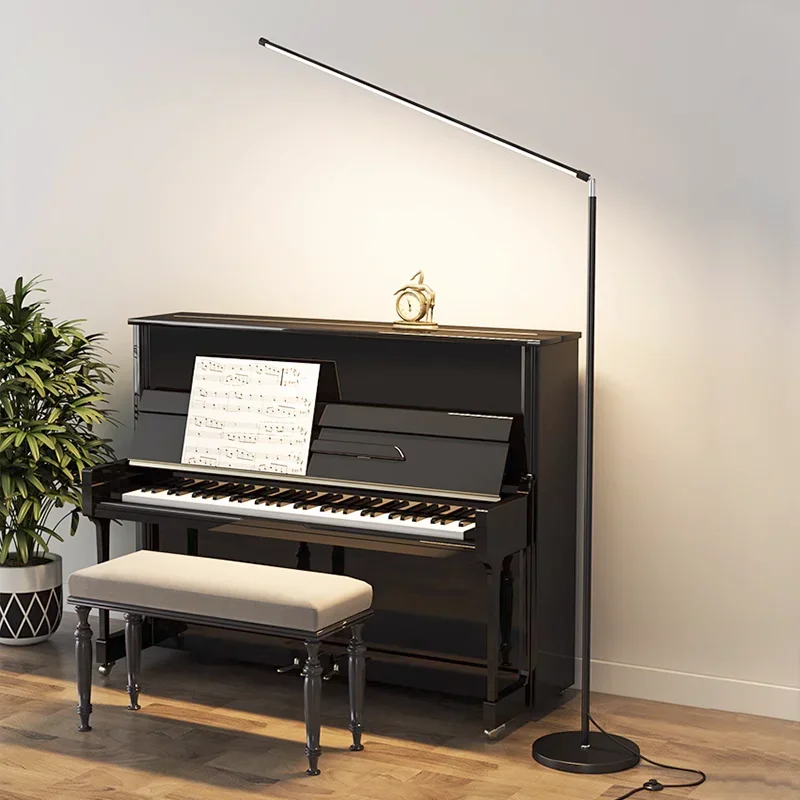 Простые современные светодиодные напольные лампы для пианино кабинета