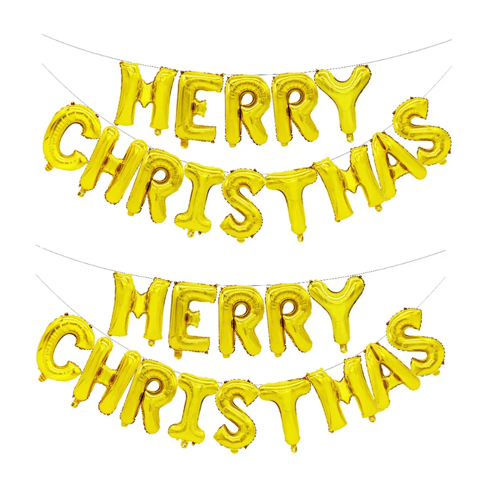 

Рождественские воздушные шары, праздничные шары Lettermerry, праздничные алюминиевые украшения, домашний баннер, Розовый декор, серебристый зим...