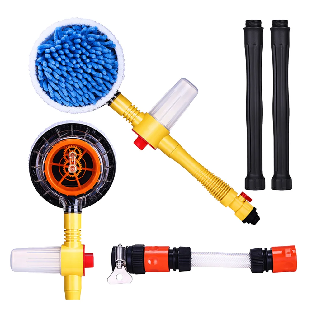 

Car Rotating Clean Round Brush Rotating Auto Water Spray Brush Car Wash Cleaning Brush Car Washer Auto Parts Round Brush