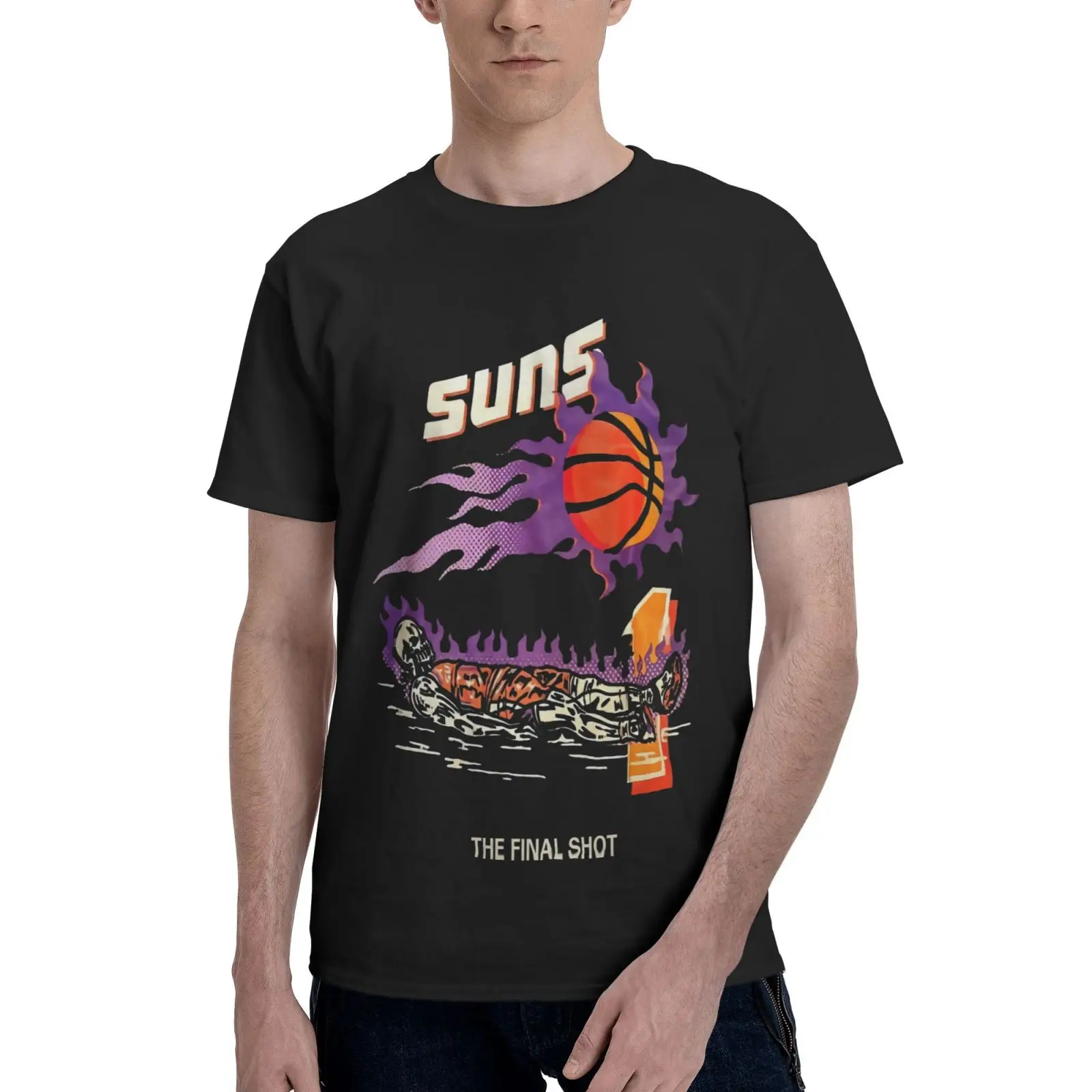 

Мужская футболка Devin Booker Ren Lotas Suns 5309, футболка в эстетическом стиле, Винтажная футболка, Мужская футболка