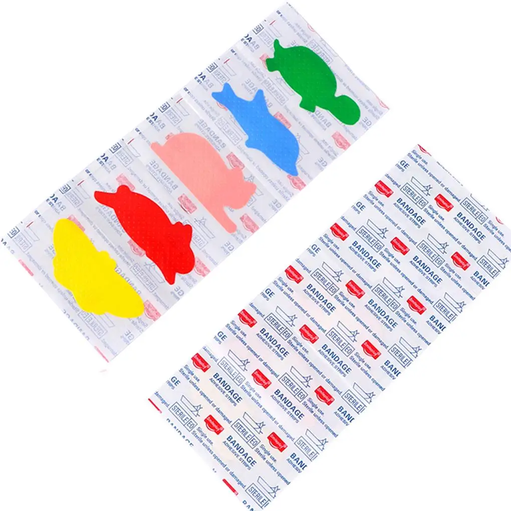 

60Pcs Waterproof Cute Cartoon Animal Children Bandages Wound Emergency Dressing Band-Aids
