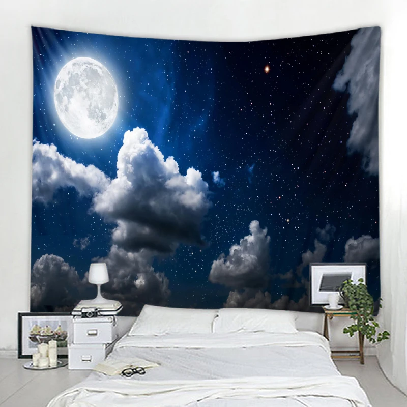 

Fantasy Starry Sky Background Decorative Tapestry Bohemian Hippie Wall Tapestry Bedroom Room Aesthetics Home Decoration