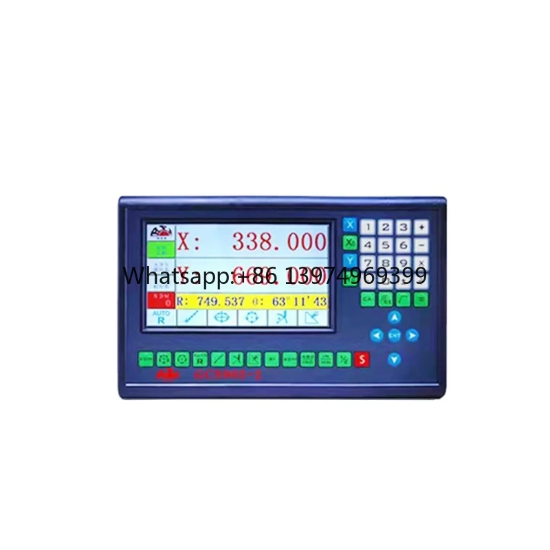 Фото HXX 2-осевой цифровой индикатор DRO GCS903 и система оптических линейных шкал для мини-токарных станков, металлообрабатывающих станков/станков с ЧПУ и электроэрозионных станков. №1
