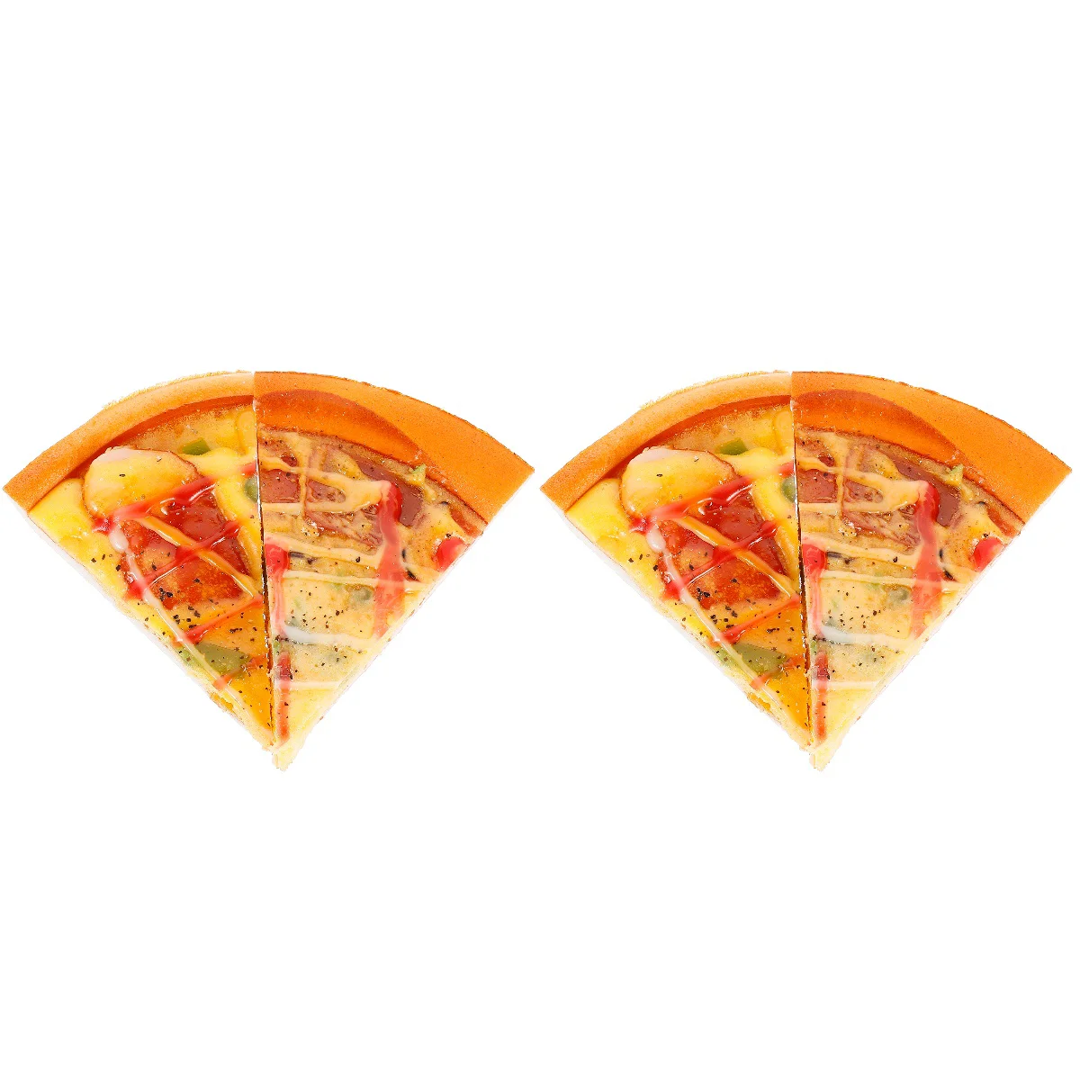 

Pizzasliceartificial Model Fake Kitchen Set Sliceskids Simulation Play Bread Fast Cutting Pretend Birthday Gift Faux Sandwich