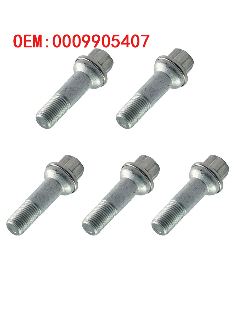 

5PCS New Repair M14x1.5 68mm Wheel Lug Nuts Bolt 0009905407 for Mercedes-Benz W222 W221 W164 W166 W204 0009905407