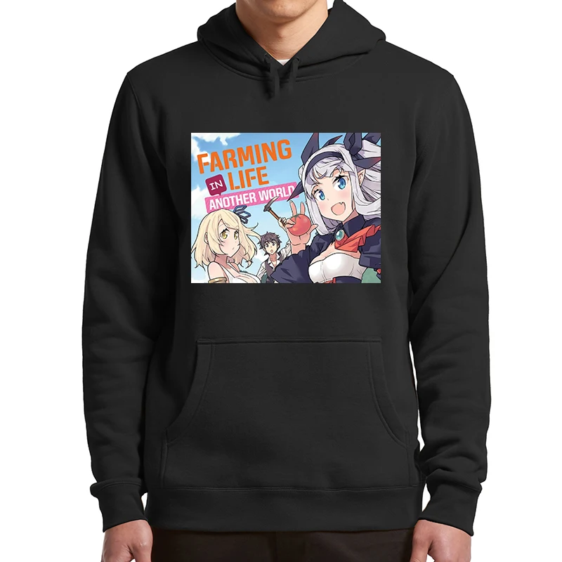 

Farming Life In World Hoodies Anime Nonbiri Nouka Fans Hooded Sweatshirt Unisex Casual Pullovers Oversized