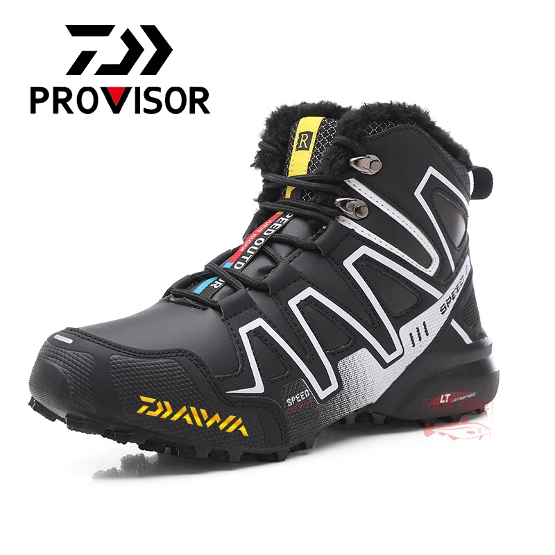 

Daiwa Winter Men Hiking Fishing Boots Sneakers Mountain Climbing Shoe Tactical Hunting Footwear New Classic Outdoor Fishing Boot