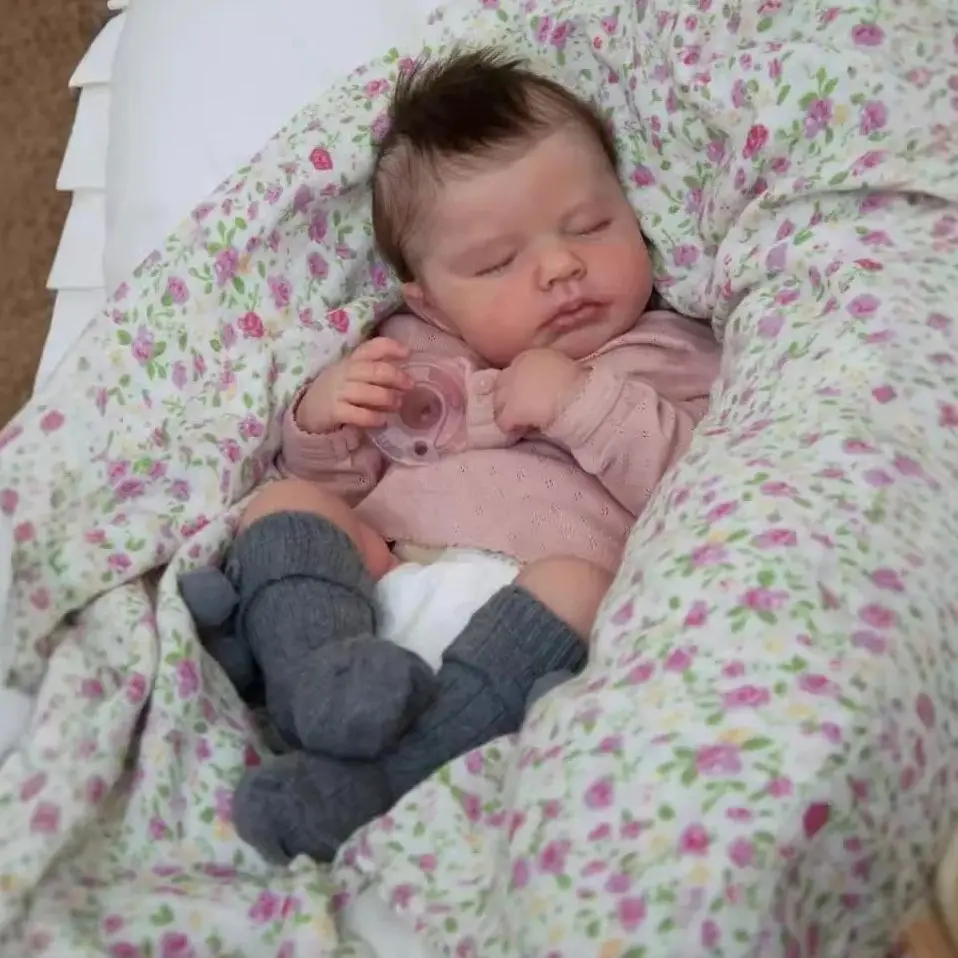 19-дюймовые реалистичные уже окрашенные куклы реборн ЛуЛу для мальчиков и девочек