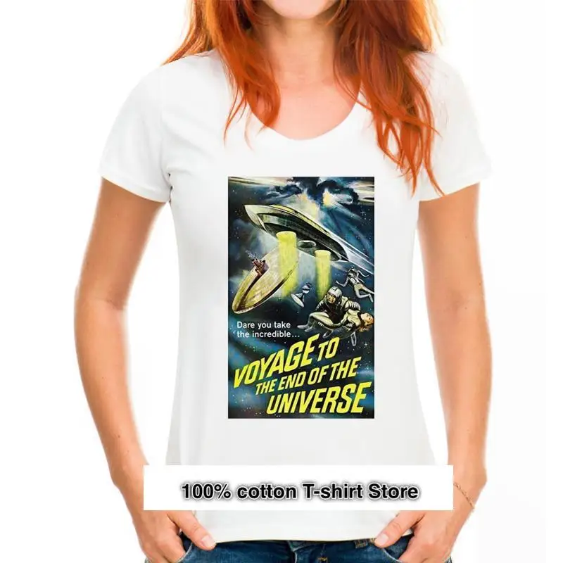 

Camiseta унисекс для поездок, финальная дорожка, научная фантастика, космос 1950s, графическая Подарочная пленка для мужчин, женщин, девочек