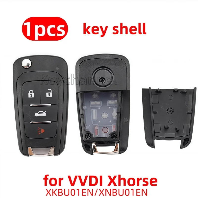 

Keychannel 1 шт. 4-кнопочный автомобильный ключ откидной корпус VVDI дистанционный корпус для Xhorse XKBU01EN XNBU01EN сменный корпус без пустоты