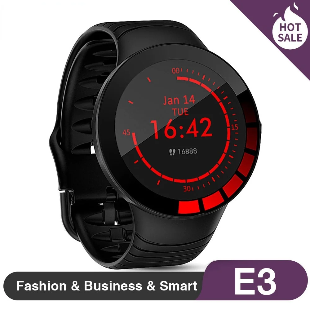 

E3 Smart Watch Men Weather Display Smartwatch Waterproof IP68 Sports Watch Heart Rate Blood Pressure Blood Measuring Genuine