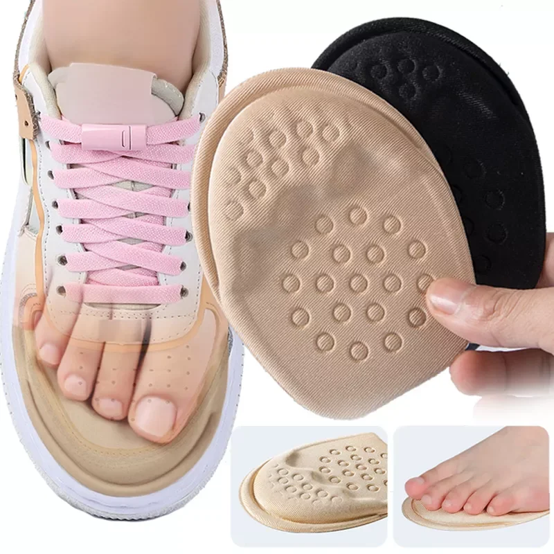 Half Insoles for Shoes Inserts Forefoot Insert Non-slip Sole Cushion Reduce Shoe Size Filler High Heels Pain Relief Shoe Care