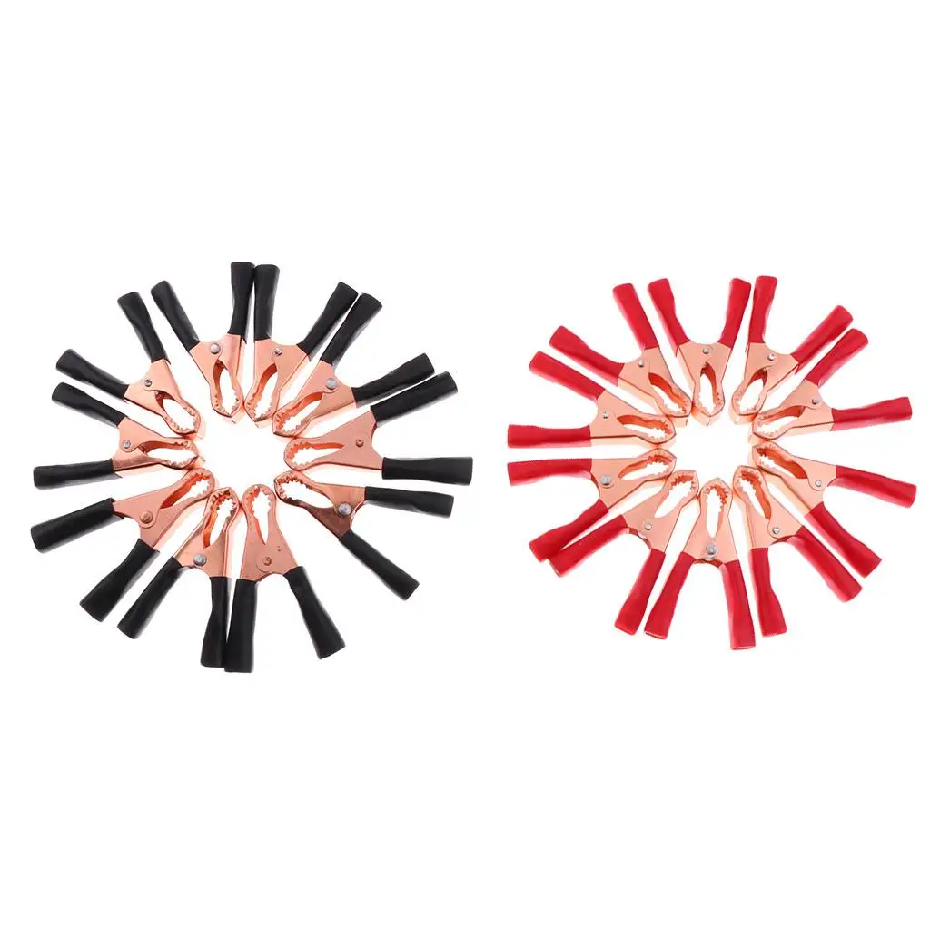 

20pcs Car Clips - 50A Insulated Car Alligator Battery Clamps for Car
