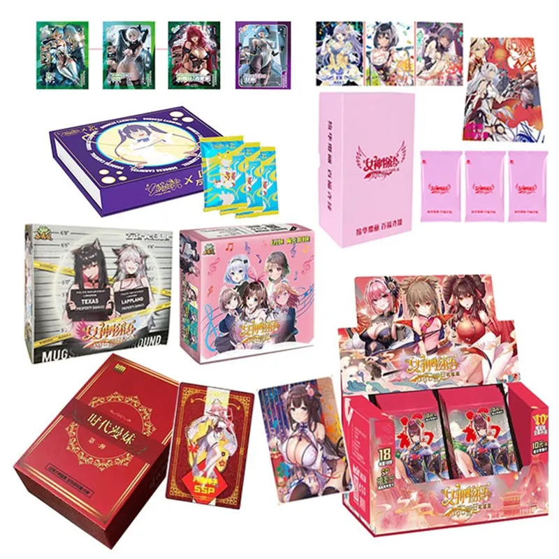 

Wholesale Goddess Story Collection Card Paper Games Anime Peripheral Characters Kids Gift Table Toys