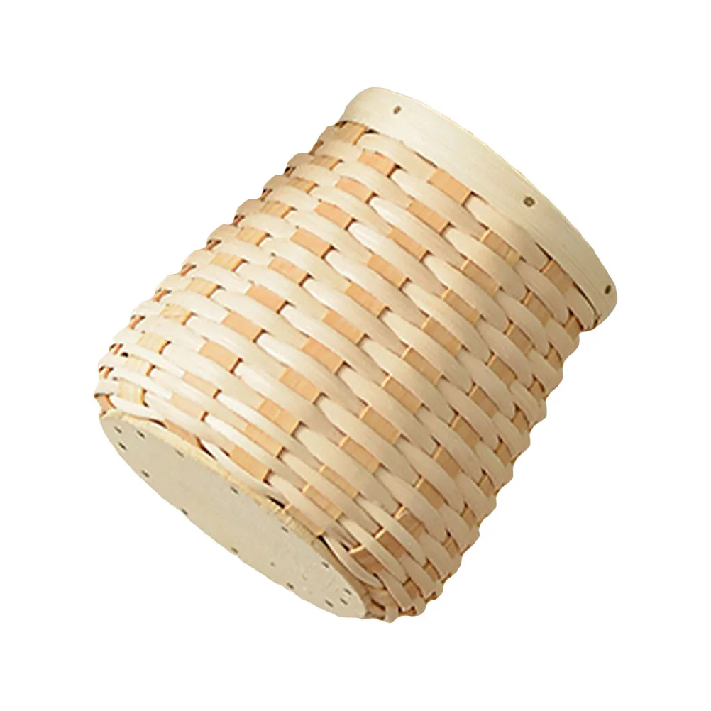 

Holder Rattan Organizer Cup Pen Wicker Brush Desk Caddy Woven Desktop Office Makeup Flatware Utensil Cutlery Flowerpot