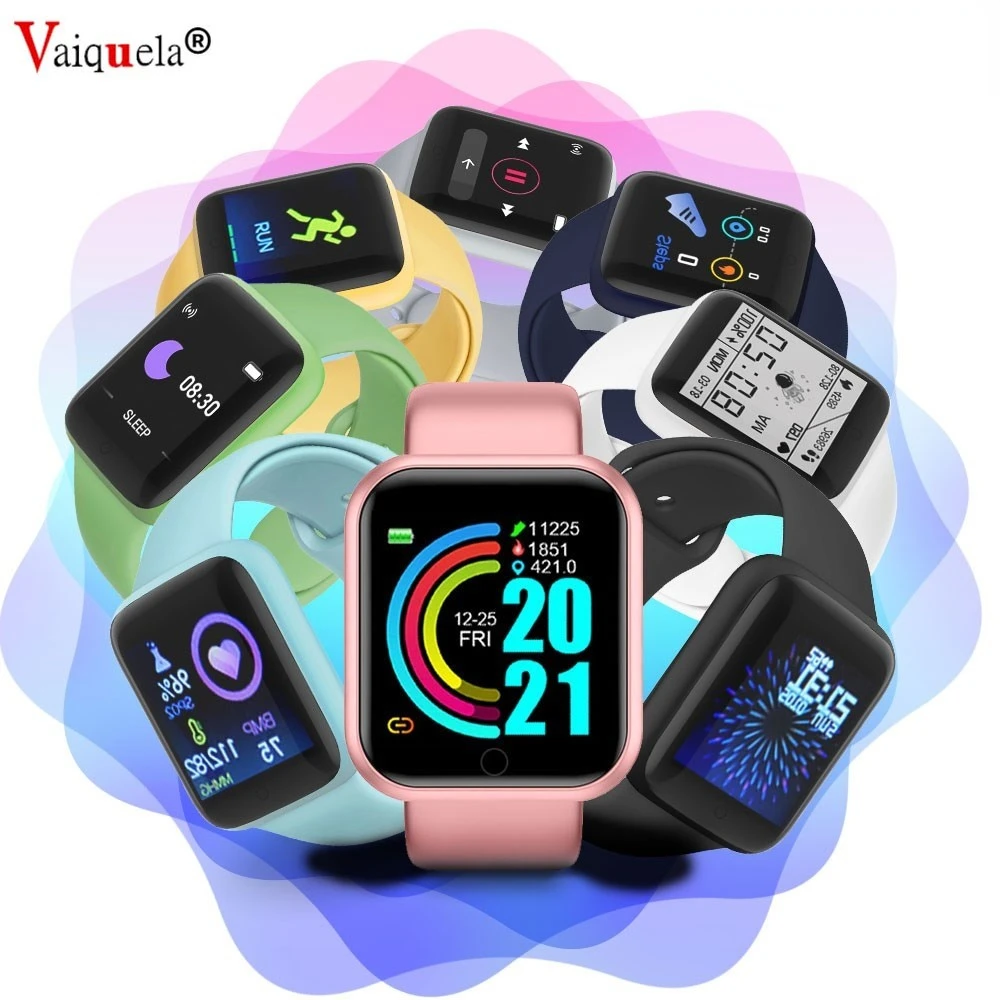 

Y68/D20 pro Men Women Smart Watch Sport Smart Bracelet wish Heart Rate Blood Pressure Monitor Fitness Tracker relógio feminino