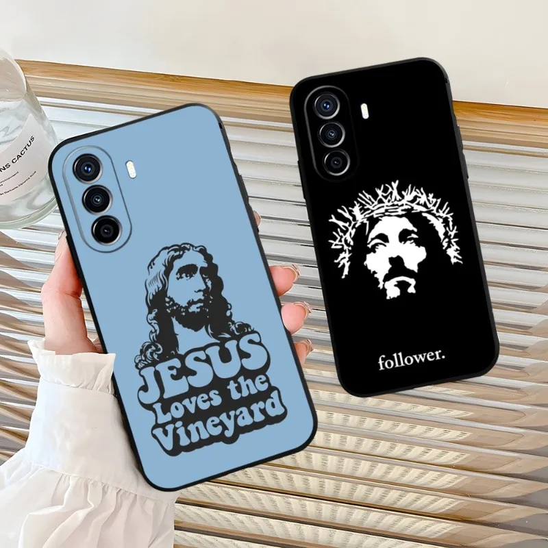 

God Jesus Pray Phone Case For Huawei Y7 Y7A Y9 Y7P Y6 Y6Pro Y5 Y5P Prime 2020 2019 2018 2017 Nova 9S 9RO 9SE Balck Cover